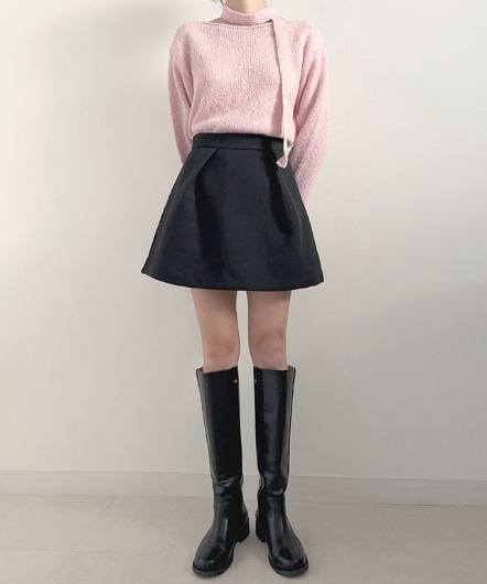 [sale]tulip wool mini skirt