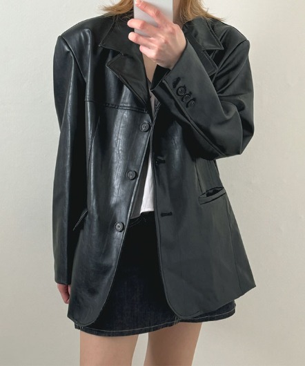 chic leather jacket