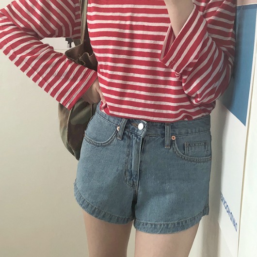 [sale]minimal denim shorts