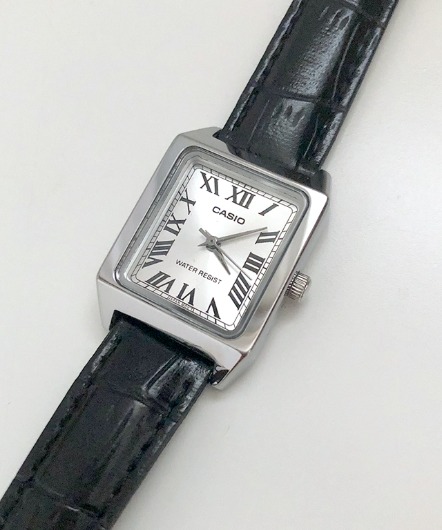 [CASIO]roma leather watch