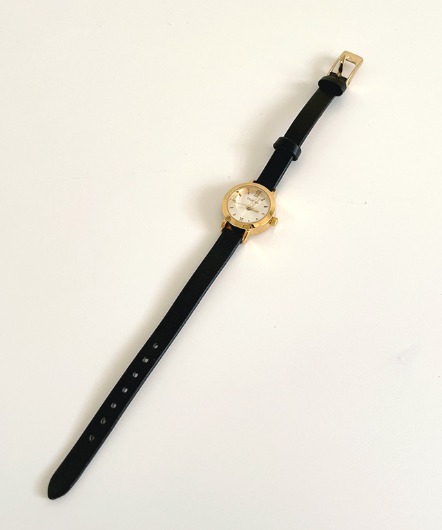 [TELENDA]gold noi leather watch