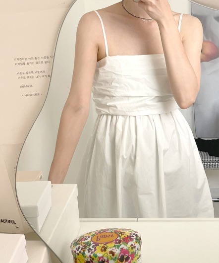tubetop mini dress (white)