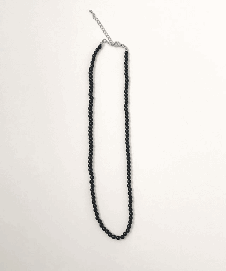 black ball beads necklace