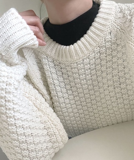 [sale]bubble crop knit(ivory)