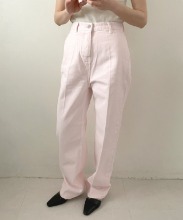 [sale]pigment washing wide pants