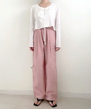 [sale]string jogger pants(pink)