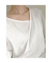 [sale]loose wrap blouse(white)