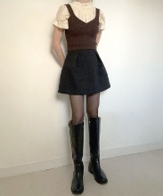 [sale]silhouette wool bustier(brown)